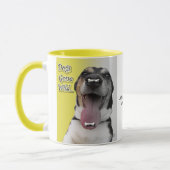 Hunde gegangene wilde Tasse (Links)