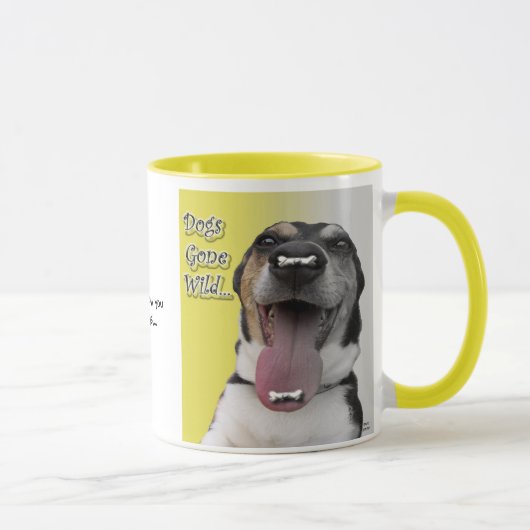 Hunde gegangene wilde Tasse (Rechts)