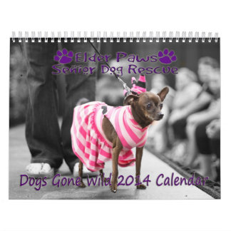 Hunde gegangener wilder Kalender 2014