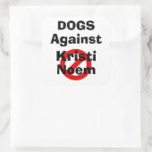 Hunde gegen Kristi Noem Aufkleber (Tasche)