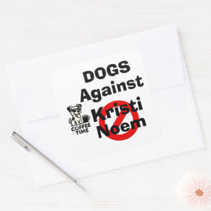 Hunde gegen Kristi Noem Aufkleber