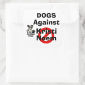 Hunde gegen Kristi Noem Aufkleber (Tasche)