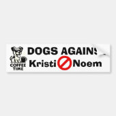 Hunde gegen Kristi Noem Autoaufkleber (Vorne)
