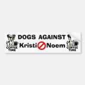 Hunde gegen Kristi Noem Autoaufkleber (Vorne)
