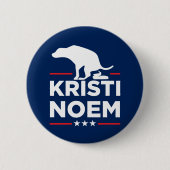 Hunde gegen Kristi Noem Button (Vorderseite)