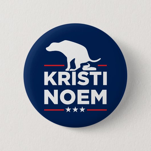 Hunde gegen Kristi Noem Button (Vorderseite)