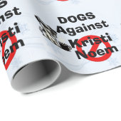 Hunde Gegen Kristi Noem Geschenkpapier (Rolleneckpunkt)