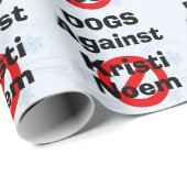 Hunde Gegen Kristi Noem Geschenkpapier (Rolleneckpunkt)