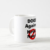 Hunde gegen Kristi Noem Kaffeetasse (Vorderseite Links)