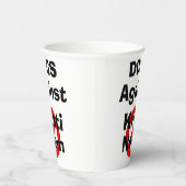 Hunde gegen Kristi Noem Papiertasse Pappbecher (Rechts)