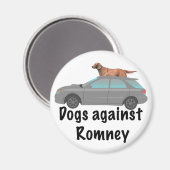 Hunde gegen Romney Magnet (Vorderseite/Rückseite)