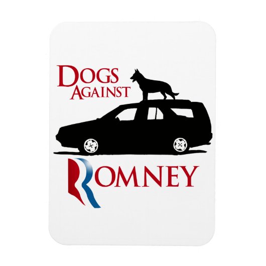Hunde gegen Romney -.png Magnet (Vertikal)