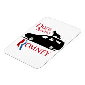 Hunde gegen Romney -.png Magnet (Linke Seite)