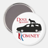 Hunde gegen Romney -.png Magnet (Vorderseite/Rückseite)