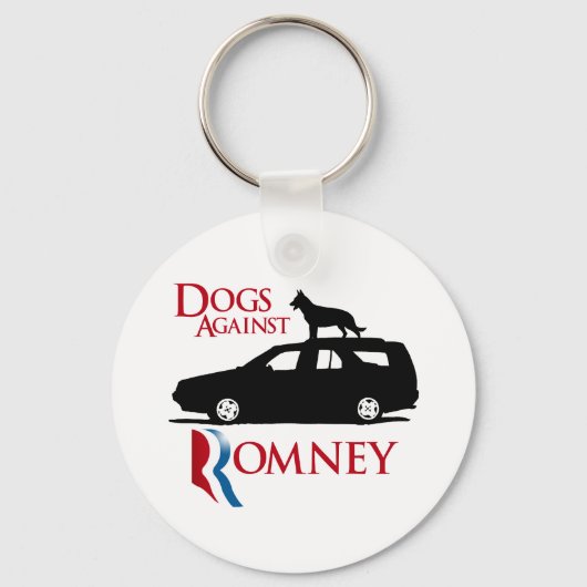 Hunde gegen Romney -.png Schlüsselanhänger (Vorderseite)