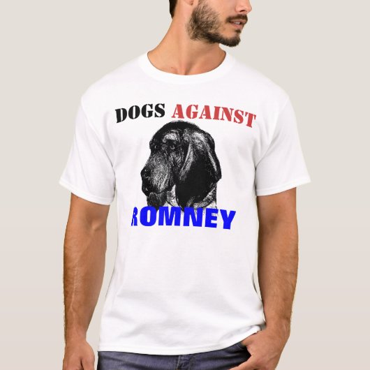 Hunde gegen Romney T-Shirt (Vorderseite)