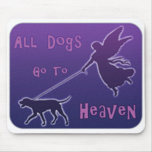 Hunde gehen in den Himmel Mousepad
