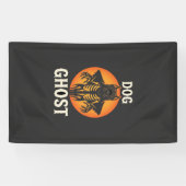 Hunde-Geist-Halloween-Horror-Vektor Banner (Horizontal)