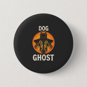 Hunde-Geist-Halloween-Horror-Vektor Button