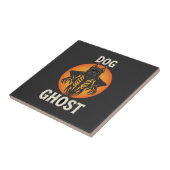 Hunde-Geist-Halloween-Horror-Vektor Fliese (Seite)
