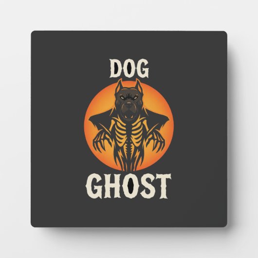 Hunde-Geist-Halloween-Horror-Vektor Fotoplatte (Vorderseite)