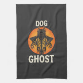 Hunde-Geist-Halloween-Horror-Vektor Geschirrtuch (Vertikal)