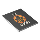 Hunde-Geist-Halloween-Horror-Vektor Notizblock (angewinkelt)
