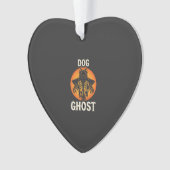 Hunde-Geist-Halloween-Horror-Vektor Ornament (Vorderseite)