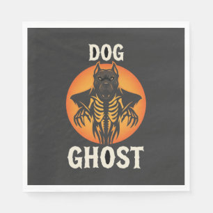 Hunde-Geist-Halloween-Horror-Vektor Serviette