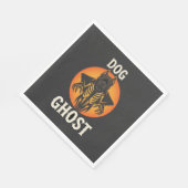 Hunde-Geist-Halloween-Horror-Vektor Serviette (Ecke)