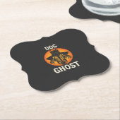 Hunde-Geist-Halloween-Horror-Vektor Untersetzer (angewinkelt)
