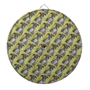Hunde gemustertes Dartboard Dartscheibe