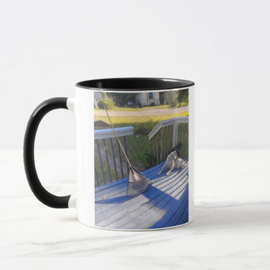 Hunde genießen das Leben Tasse (Links)