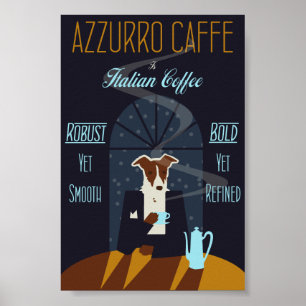 Hunde genießen italienische Kaffeepulver Art Poster