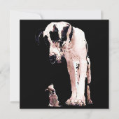 Hunde Geschenke | Family Great Dane Lovers Einladung (Vorderseite)