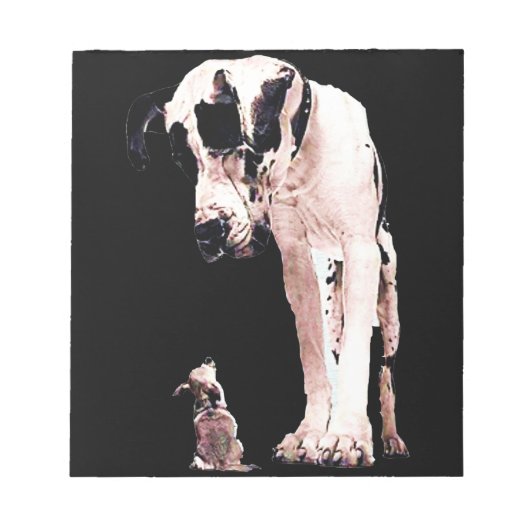 Hunde Geschenke | Family Great Dane Lovers Notizblock (Vorderseite)