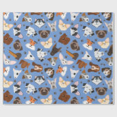 Hunde Geschenkpapier (Flach)