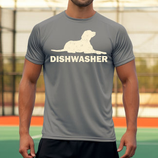 Hunde-Geschirrspüler-Design T-Shirt