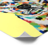 Hunde Geschwister Farbiges Poster (Ecke)