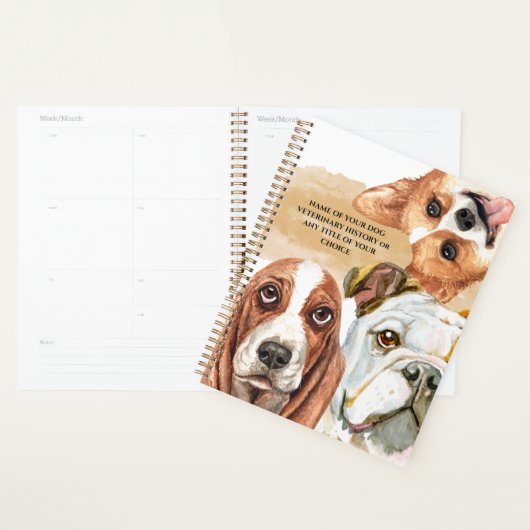 Hunde Gesichter realistische Aquarellbilder Planer (Anzeige)