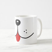 Hunde-Gesichtshunde Mund-Nase-Süße Tier Graphic Kaffeetasse (VorderseiteRechts)