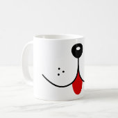 Hunde-Gesichtshunde Mund-Nase-Süße Tier Graphic Kaffeetasse (Vorderseite Links)