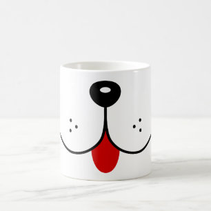 Hunde-Gesichtshunde Mund-Nase-Süße Tier Graphic Kaffeetasse