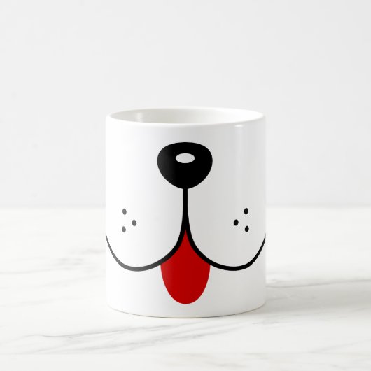 Hunde-Gesichtshunde Mund-Nase-Süße Tier Graphic Kaffeetasse (Mittel)