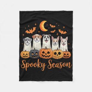 Hunde Gespenster Niedliche Hunde als Ghost Funny H Fleecedecke