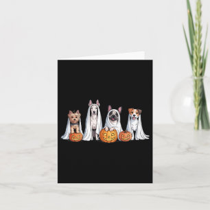 Hunde Gespenster Niedliche Hunde als Ghost Funny H Karte
