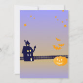 Hunde Ghost in Kostüm Halloween-Party Einladung (Rückseite)