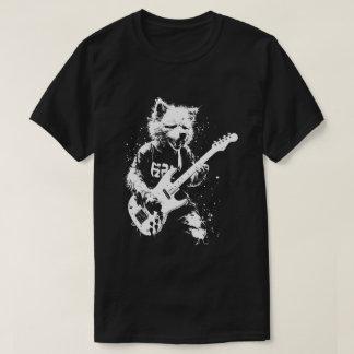 Hunde Gitarre 90er Grunge Punk Rock & Roll T-Shirt