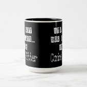 Hunde Glitzer Spaß Zwei-Tonen-Kaffee-Tasse Zweifarbige Tasse (Mittel)