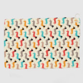 Hunde Golfhandtuch (Horizontal)